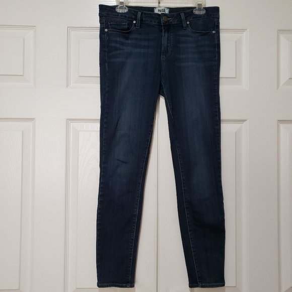 Blue Paige Verdugo Ankle Skinny Jeans, Size 31 - Picture 1 of 7